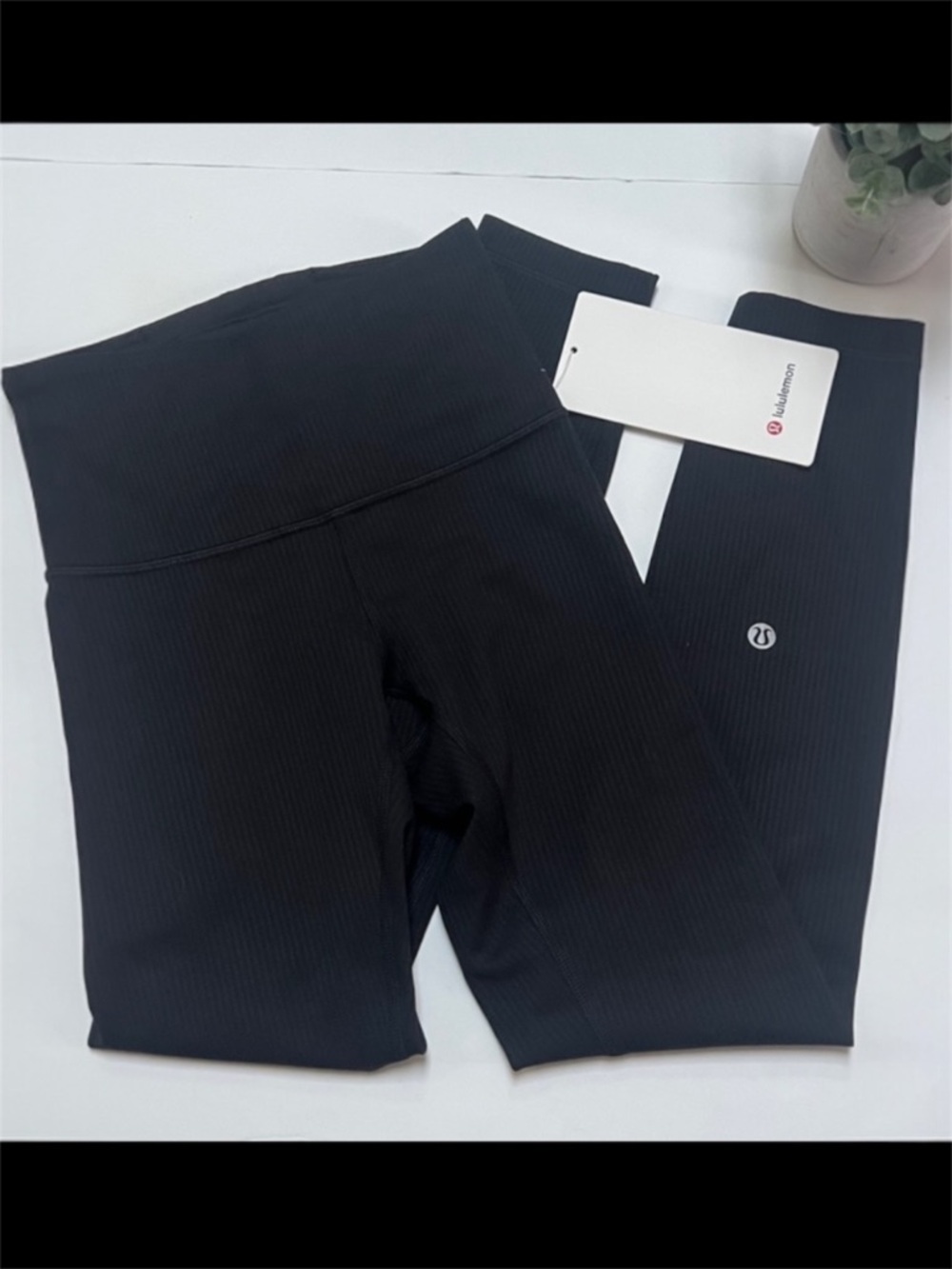NWT Lululemon Wunder Train Ribbed High Rise Tight 25” Size 0 Black